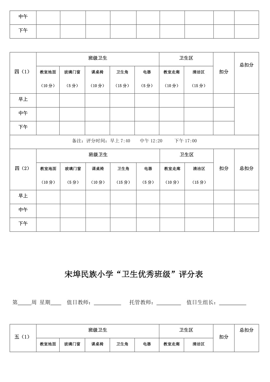 “卫生优秀班级”评分表.doc_第3页