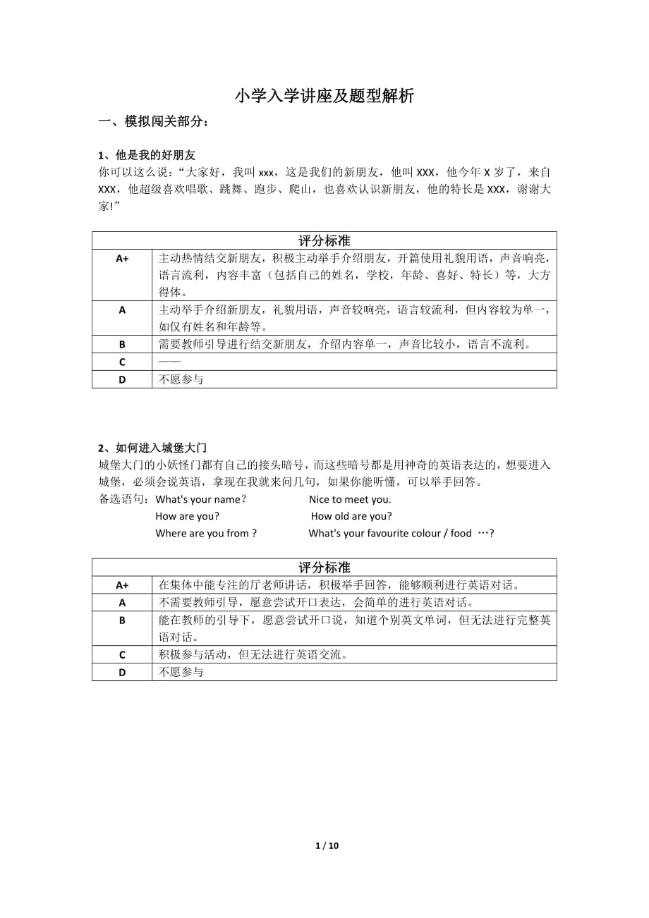 2020杭州民办幼升小入学讲座及题型解析.pdf_第1页