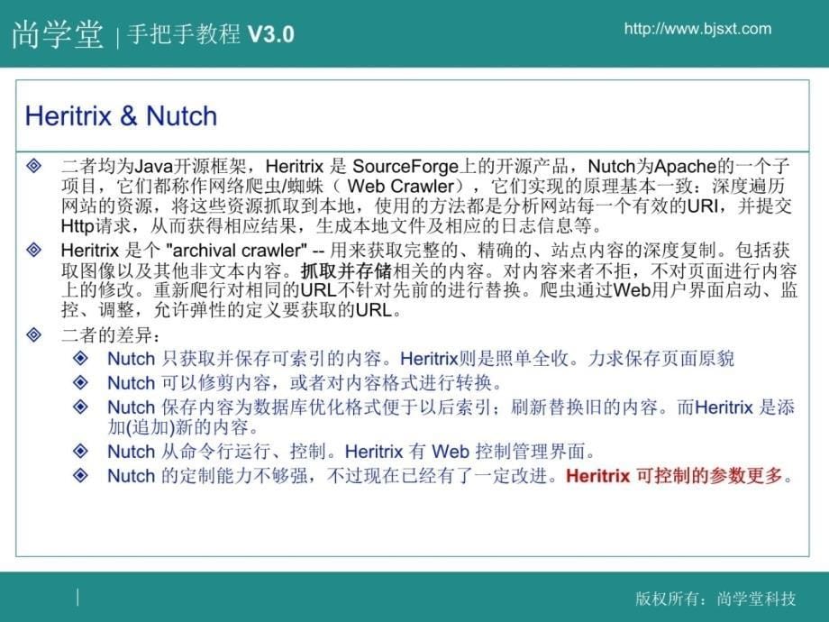 尚学堂科技张志宇Heritrix课件知识分享_第5页