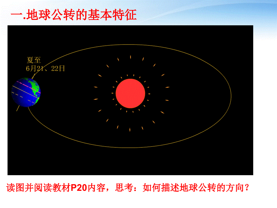 地球公转的基本特征湘教版必修一公开课课件_第2页