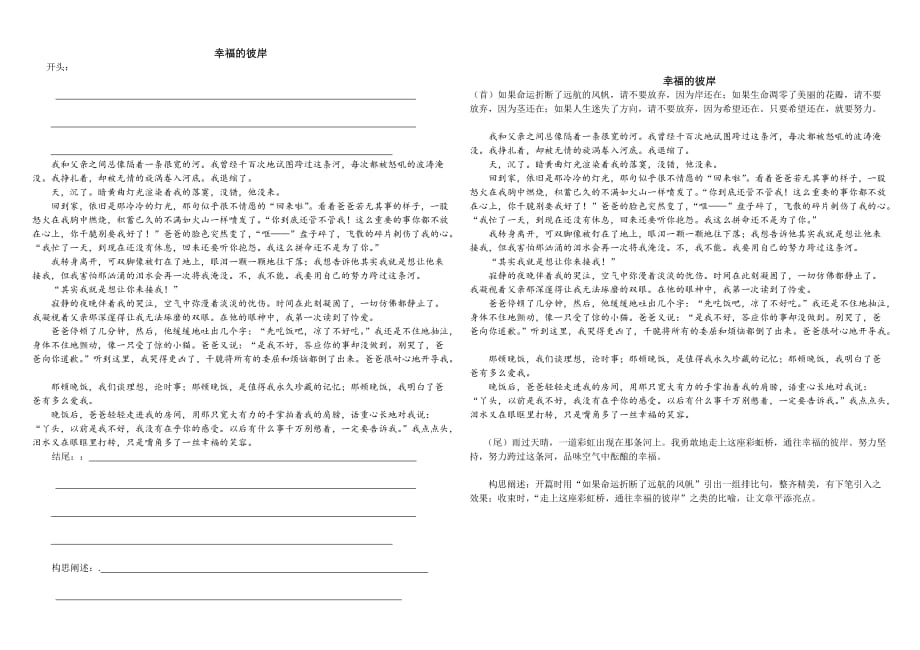 作文仿写训练 之开头结尾.doc_第2页