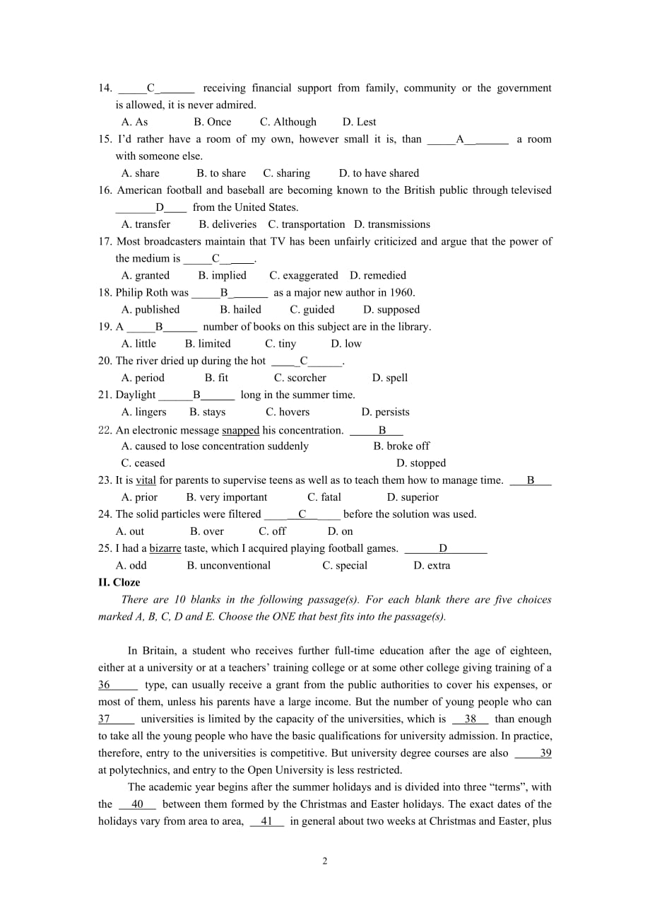 （2020年整理）山大专升本本科英语32.doc_第2页