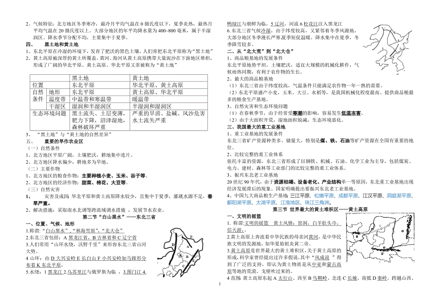 （2020年整理）最新人教版八年级地理下册知识点归纳汇总.doc_第2页