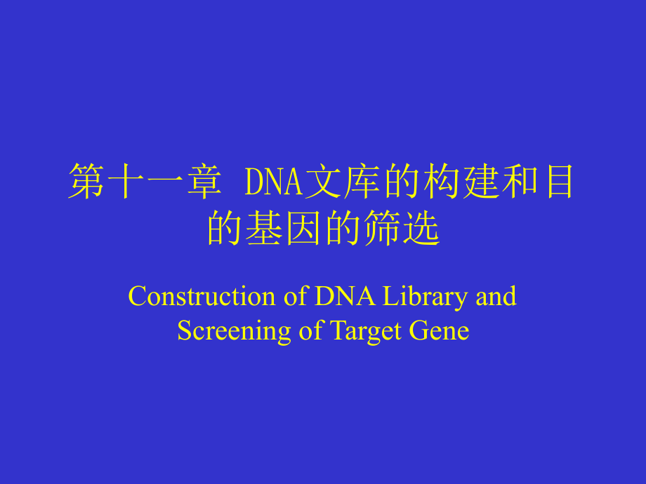 (正版)7DNA文库的构建和目的基因的筛选[98页]_第1页