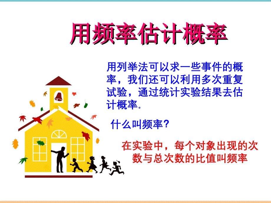 人教版数学九年级上册第二十五章《用频率估计概率》参考课件_第5页