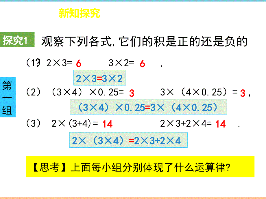 人教版数学七年级上册第一章《有理数的乘法（3）》精品课件_第3页