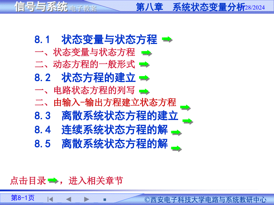 信号与系统教案第8章学习资料_第1页