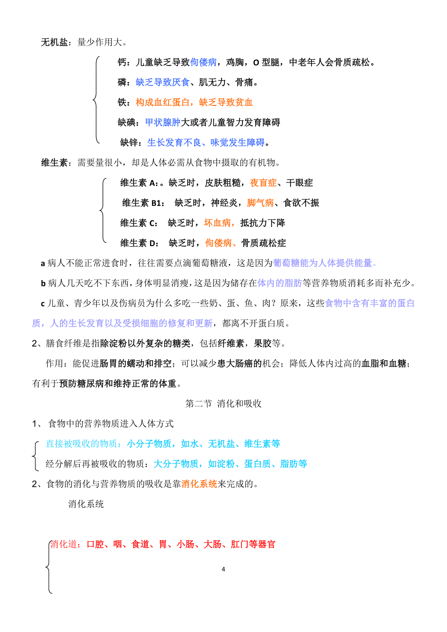 （2020年整理）最新人教版七年级下册生物全册知识点总结.doc_第4页