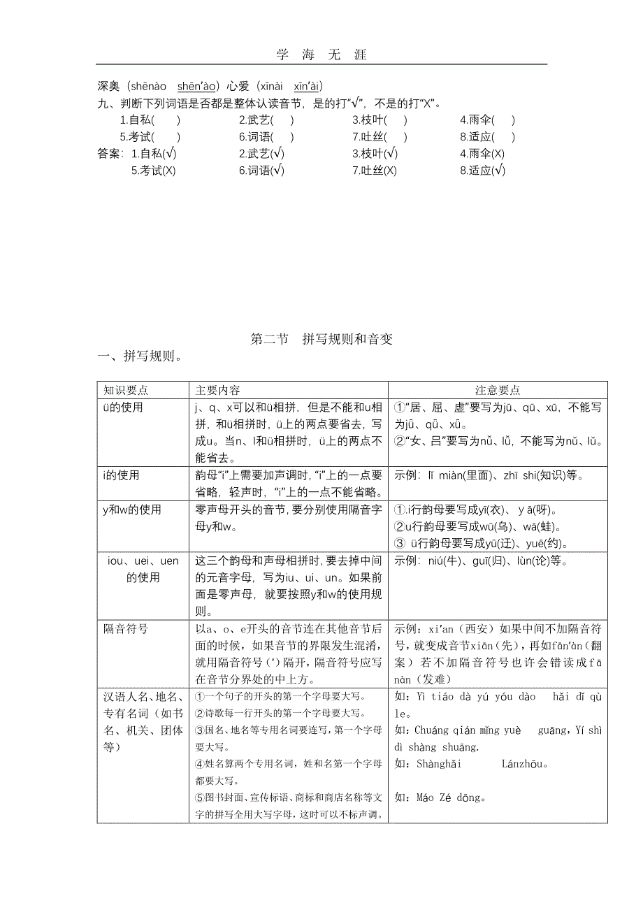 小升初语文总复习—— 汉语拼音(含答案)（6.29）.pdf_第4页