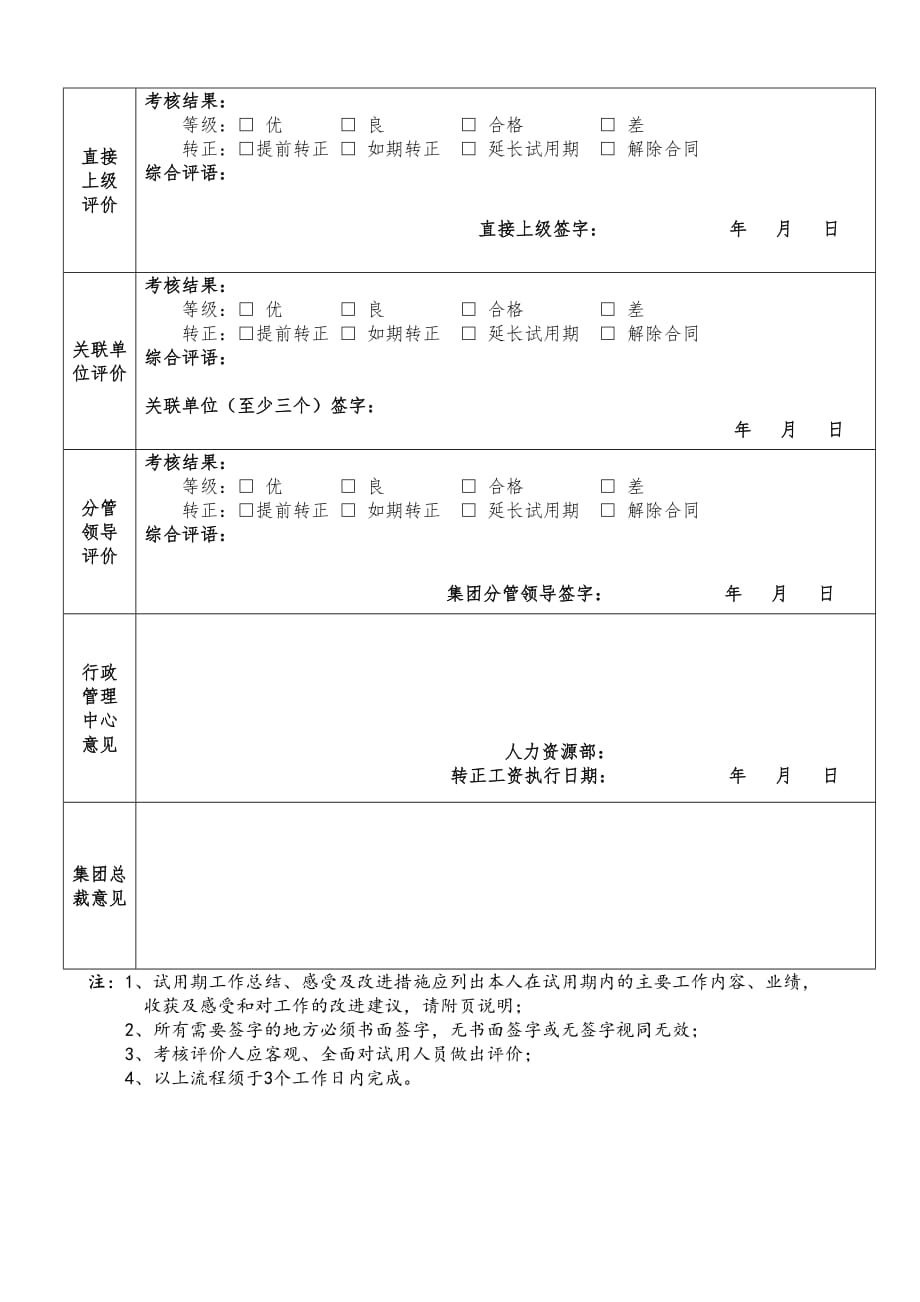 【考核管理】高管试用期考核管理全套工具(草案).doc_第3页