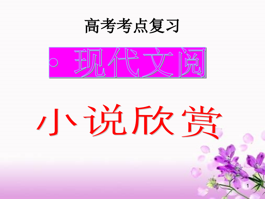 [PPT]高考语文高考小说阅读鉴赏课件[共126页]_第1页