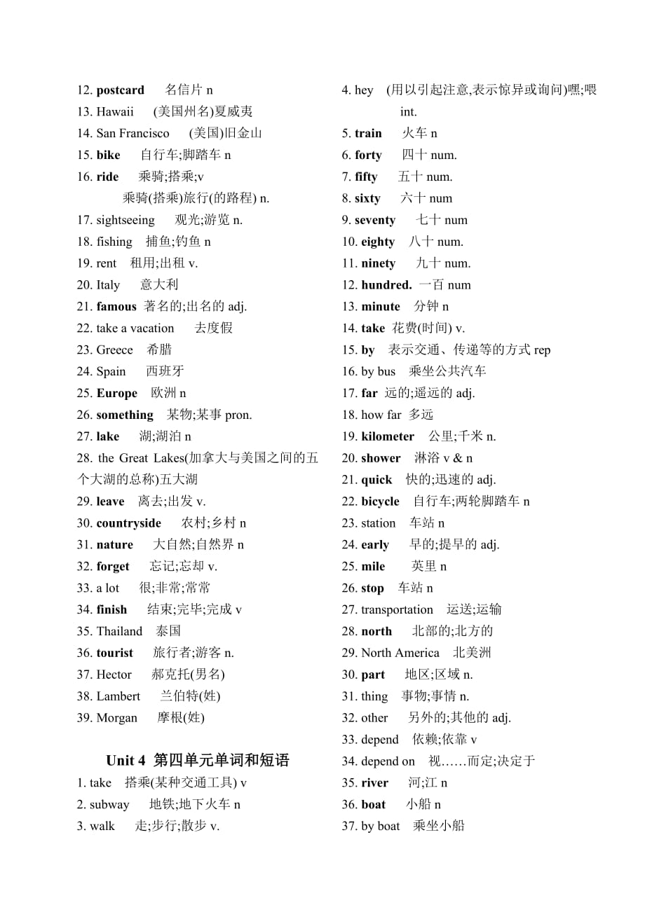 初二英语单词表(人教版).doc_第3页