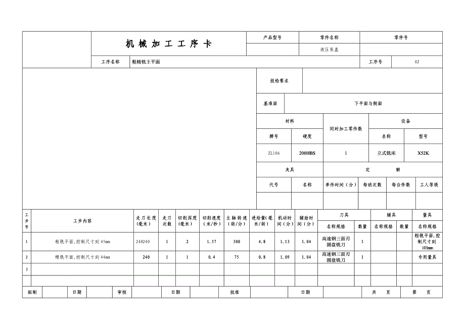 机械加工工序卡-模板1_第2页