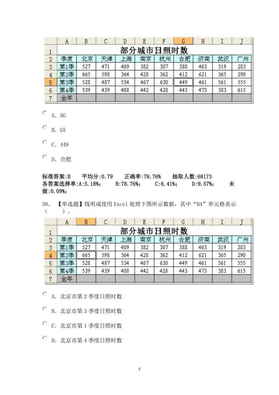 （2020年整理）安徽省普通高中信息技术学业水平测试2.doc_第5页