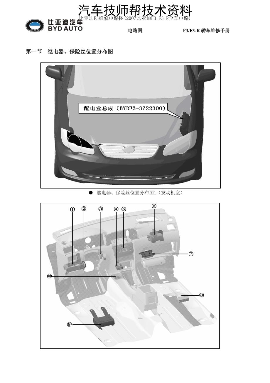 比亚迪F3维修电路图(2007比亚迪F3 F3-R全车电路).pdf_第2页