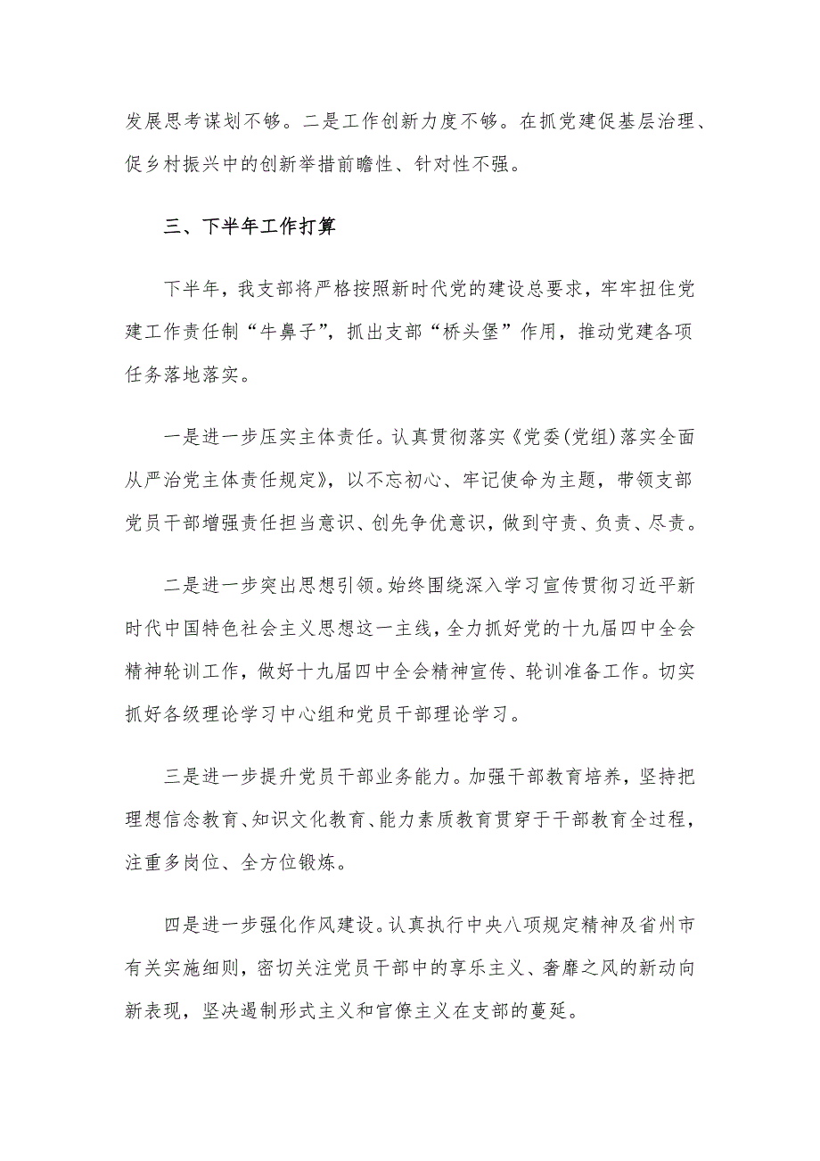 基层干部党建半年工作总结范文_第4页