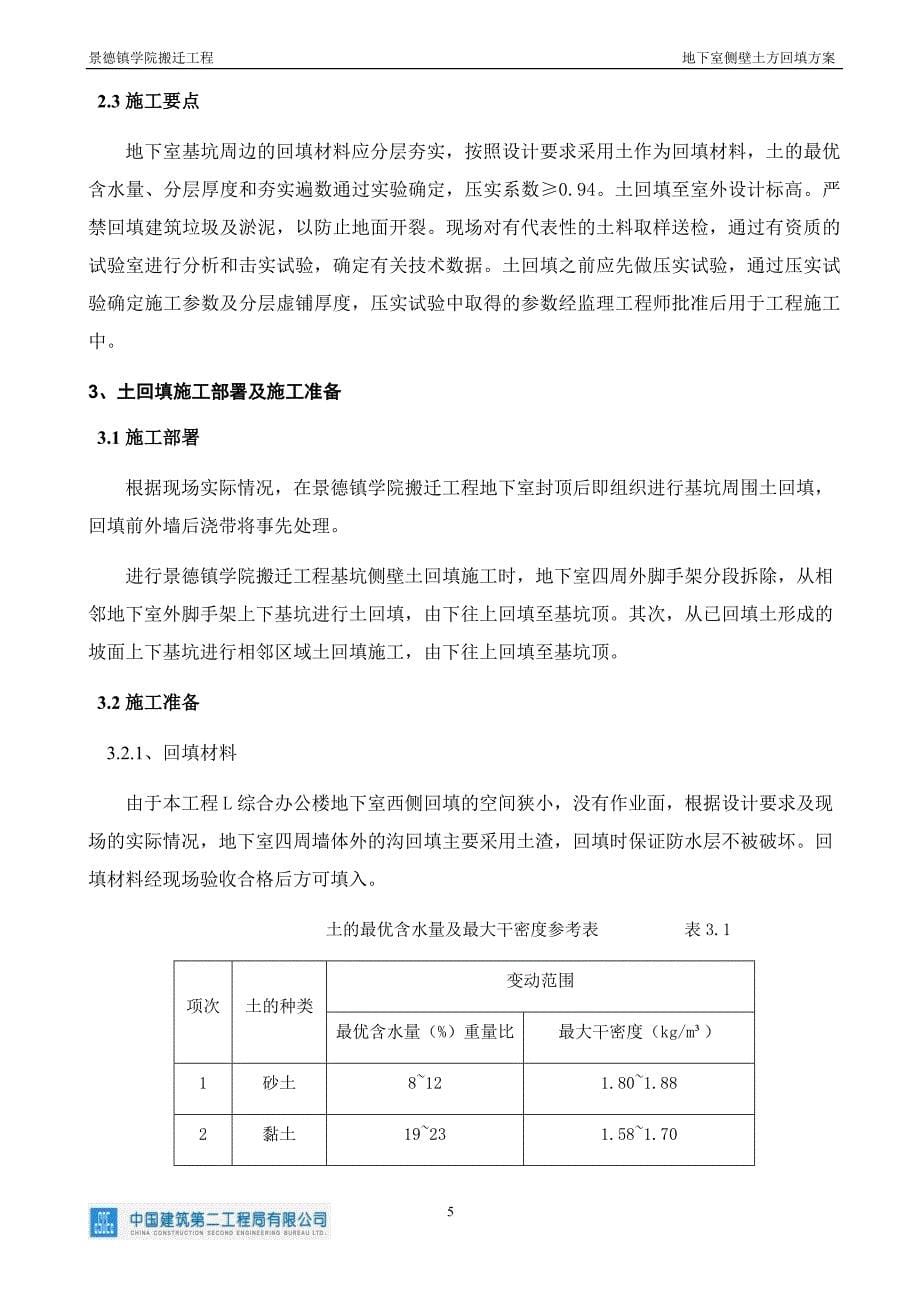 (正版)景德镇学院搬迁工程—地下室侧壁土方回填[20页]_第5页