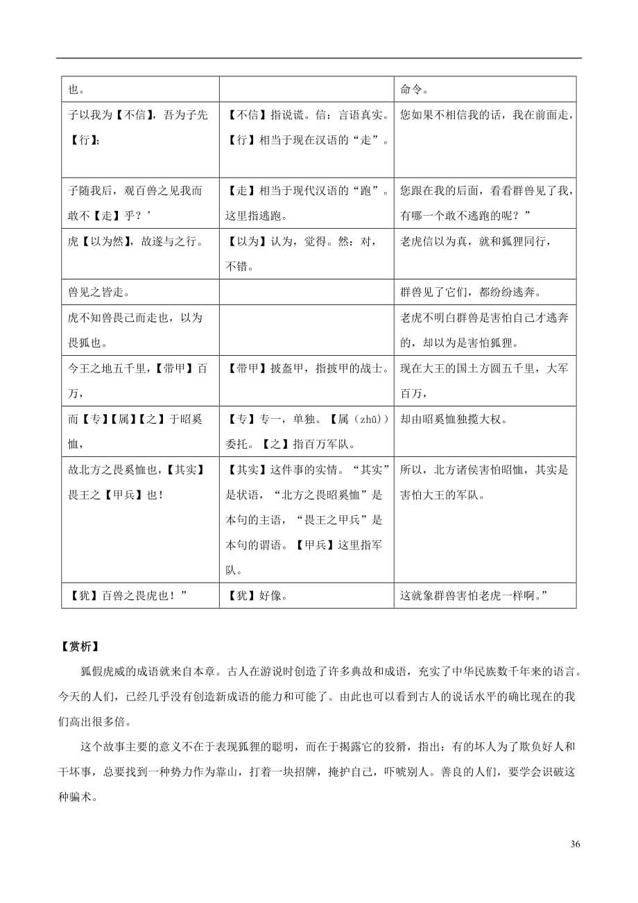 （语言技能培养系列）八级语文上册课外文言文精读9江乙对荆宣王语文版_第2页