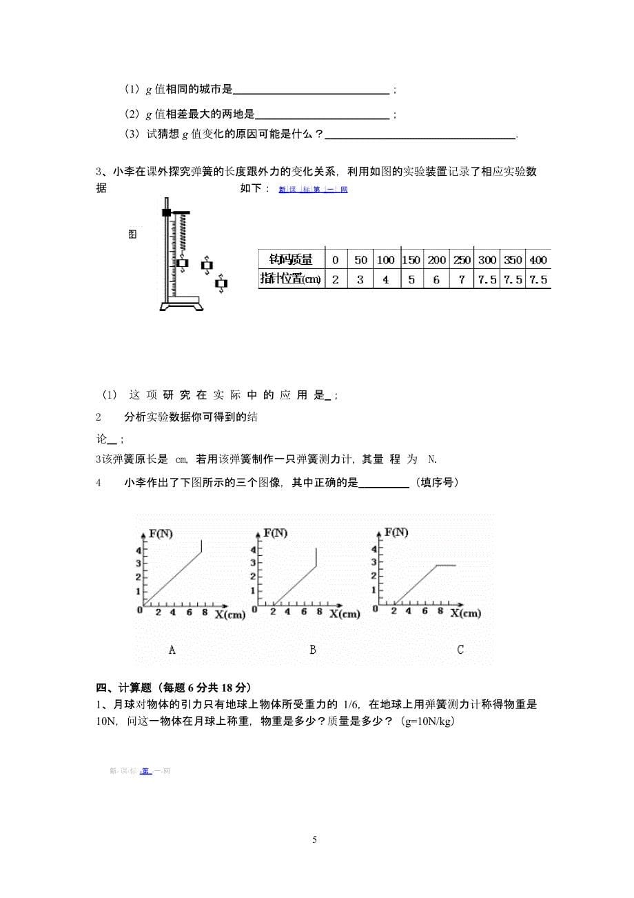 人教版八年级下册物理复习资料（2020年整理）.pptx_第5页