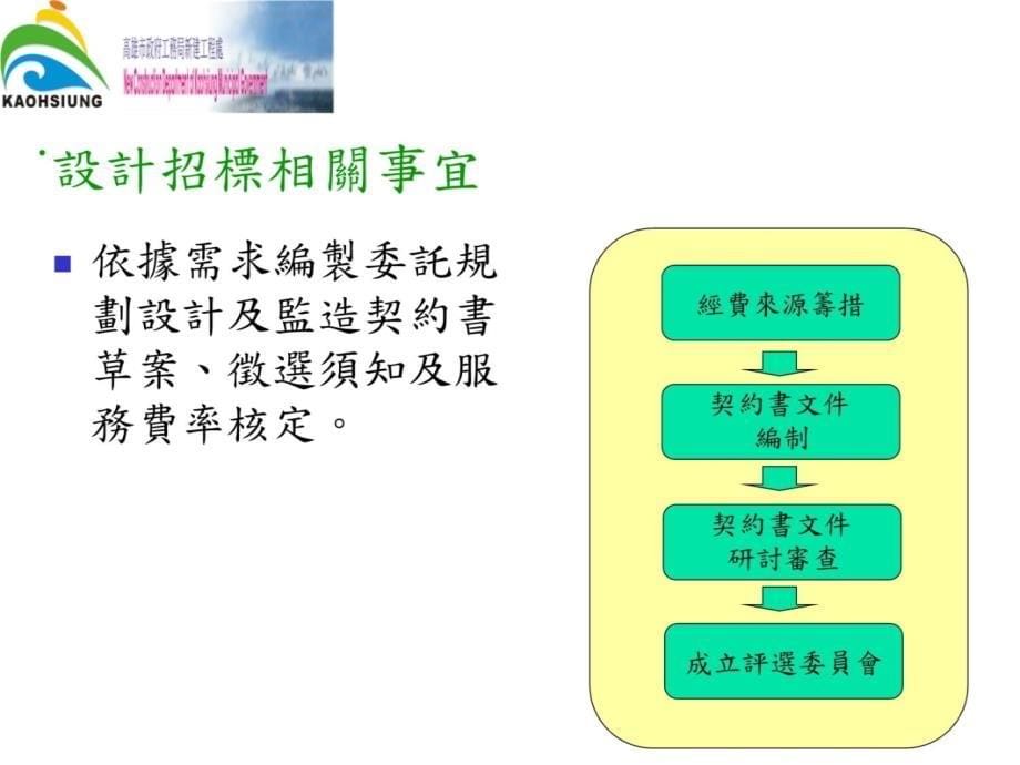 【豆丁精选】高雄市政府工务局新建工程处培训讲学_第5页