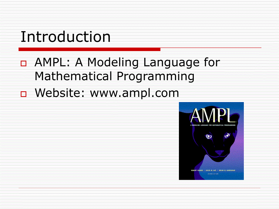 AMPL编程说课讲解_第2页