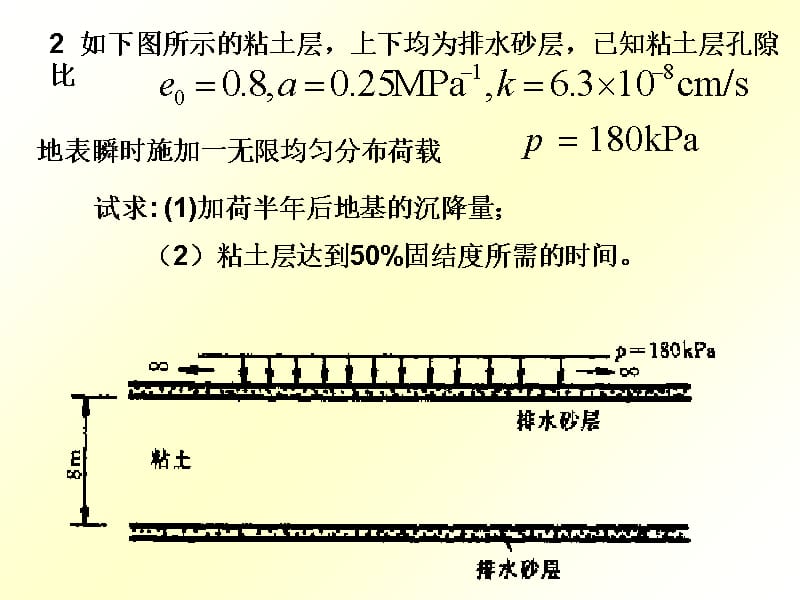 6第6章 沉降习题教学文案_第4页