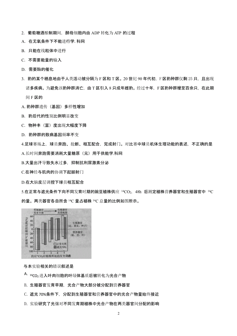 北京理综高考试题(含答案)（2020年整理）.pptx_第2页