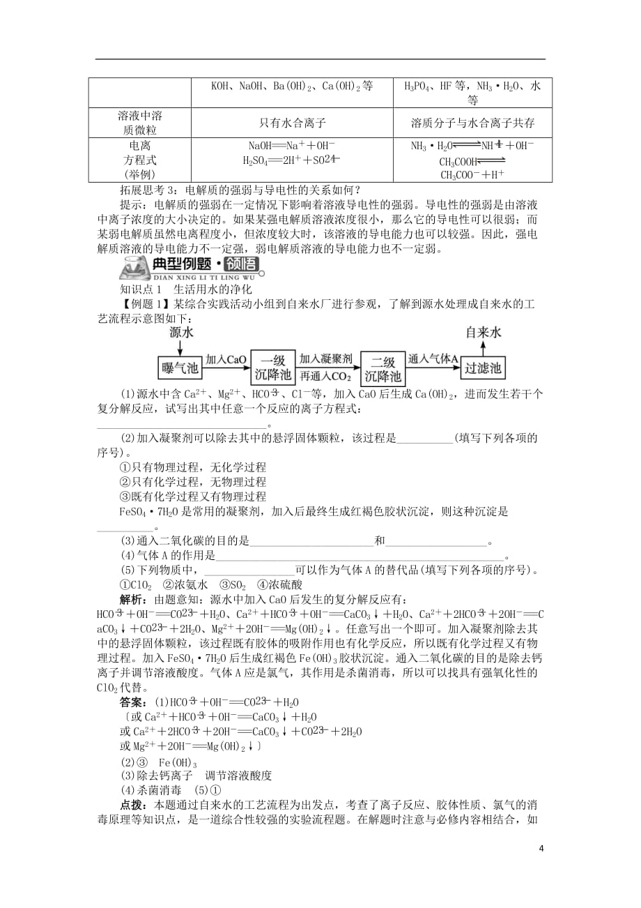 高中化学专题一多样化的水处理技术第一单元水的净化与污水处理学案苏教版选修2_第4页