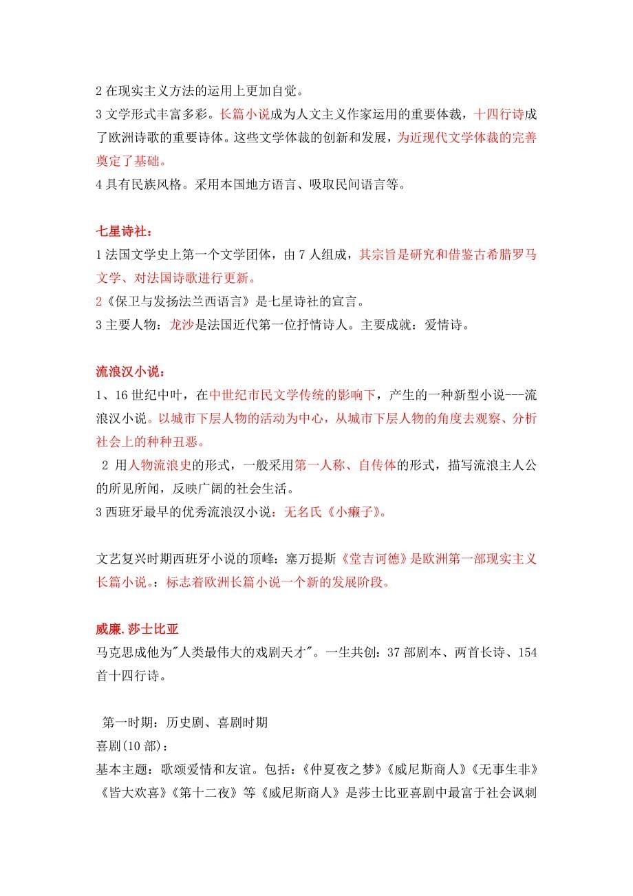 郑克鲁外国文学史笔记(DOC)_第5页