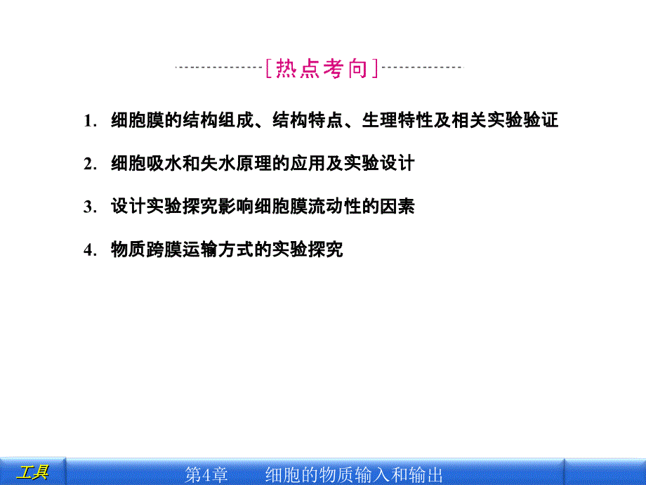 《金版新学案》高三一轮（人教）生物课件：第4章第1节　物质跨膜运输的实例教学教材_第4页