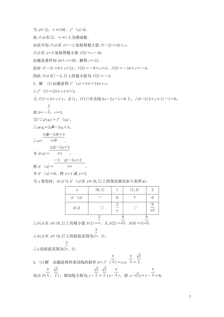 高考数学专题3导数及其应用22导数的应用文_第3页