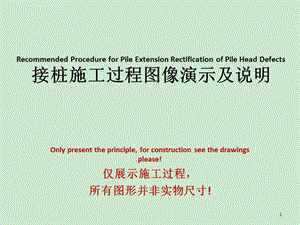 接桩建议书 Recommendation for Pile Extension