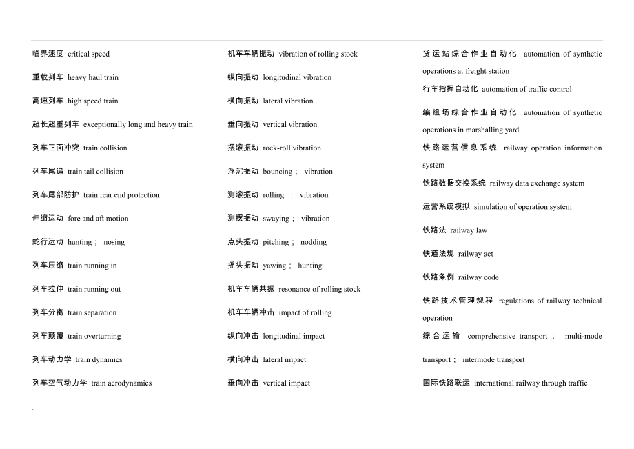 (正版)铁路英语专业词汇[124页]_第3页