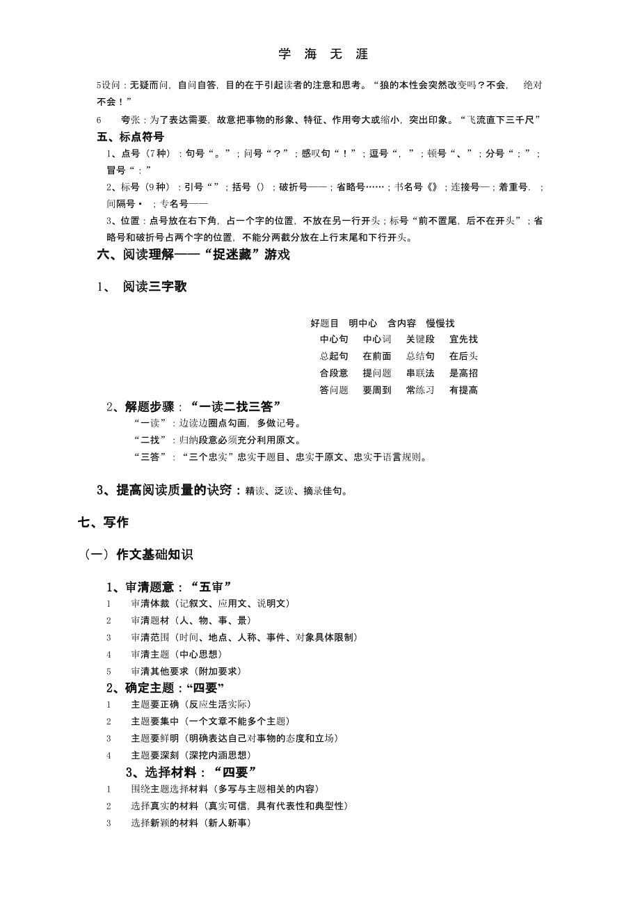 小学语文知识清单（2020年整理）.pptx_第5页