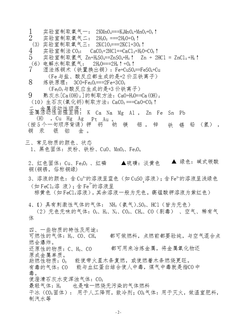 初三化学全册必背知识点（2020年整理）.pptx_第2页