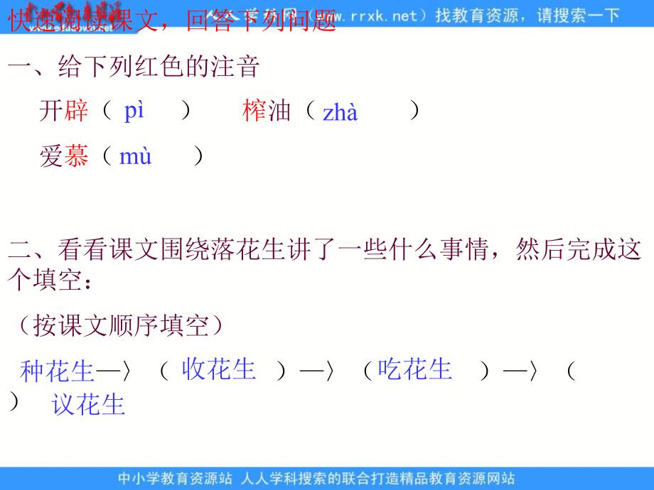 浙教版五年级上册落花生课件2讲解材料_第4页