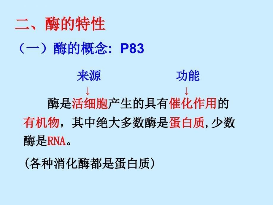 新人教版必修1高中生物降低化学反应活化能的酶_第5页