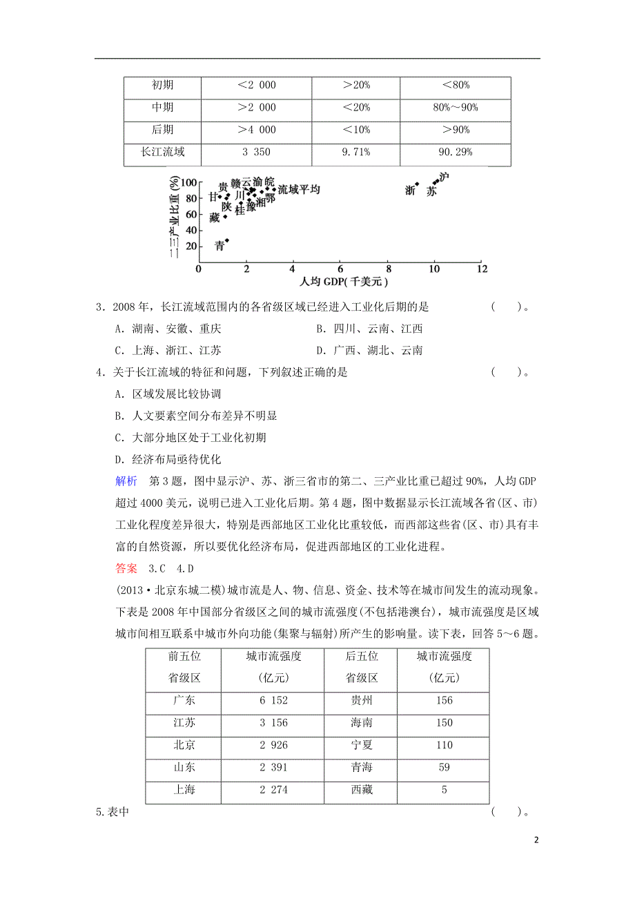 【创新设计】（江苏专用）2014版高考地理总复习 13-3 经济发达地区的可持续发展 以珠江三角洲地区为例限时规范训练 鲁教版.doc_第2页