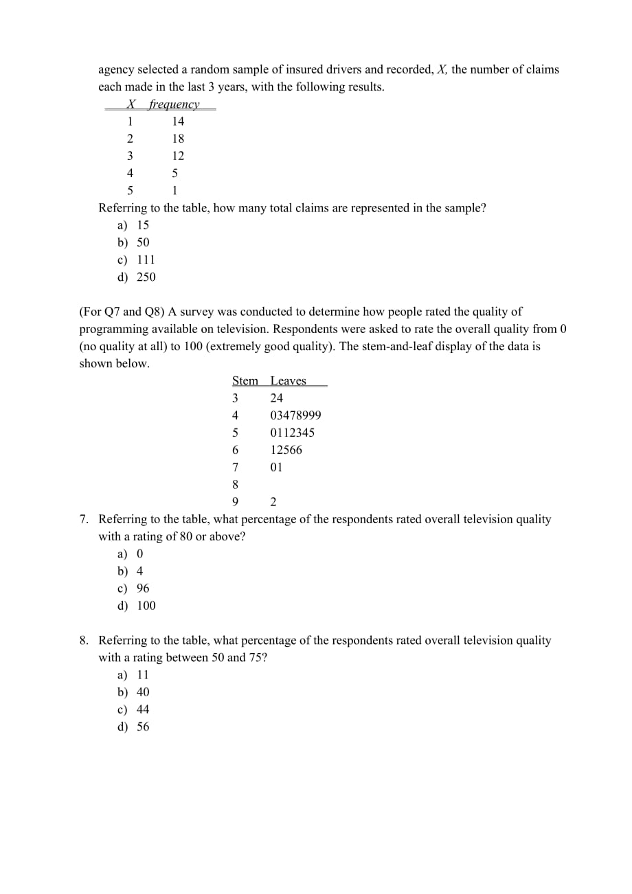 商务统计学 2015期中考试卷.doc_第2页