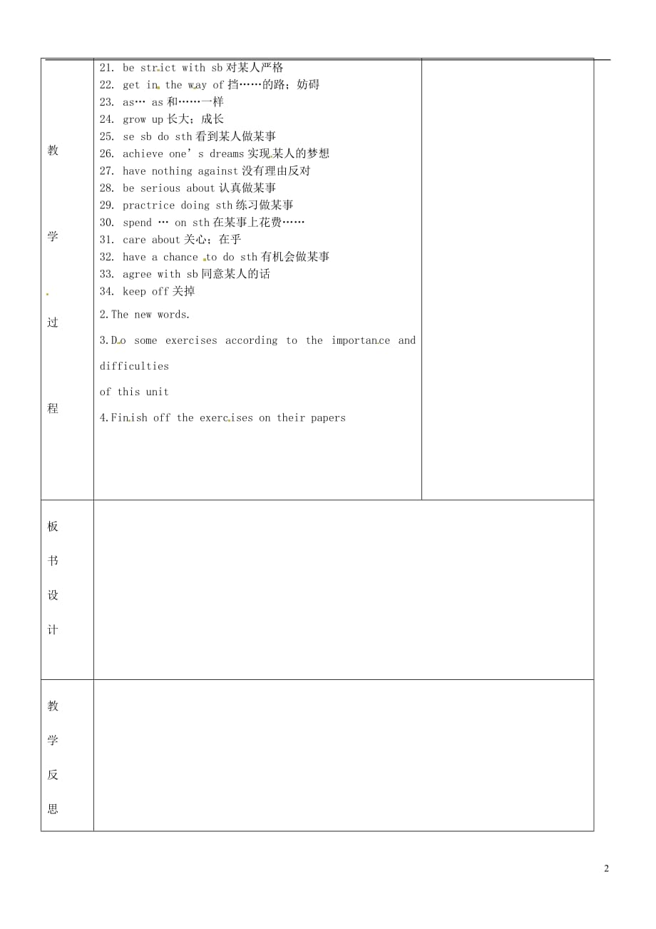 辽宁省鞍山市九年级英语全册Unit7Teenagersshouldbeallowedtochoosetheirownclothes教案7（新版）人教新目标版_第2页