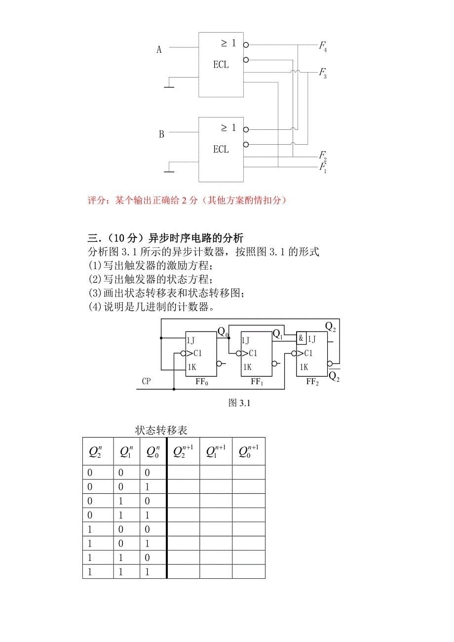 北京邮电大学数字电路2016期末试卷答案.doc_第5页