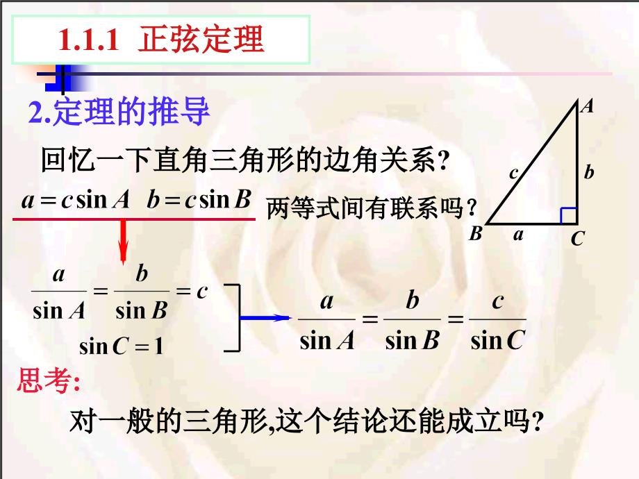 正弦定理优秀获奖课件_第4页