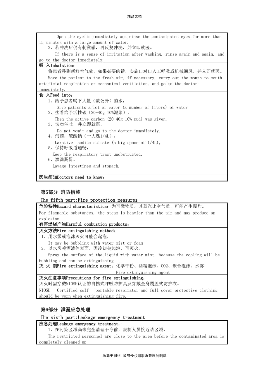 MSDS-乙二醇中英文教学内容_第3页