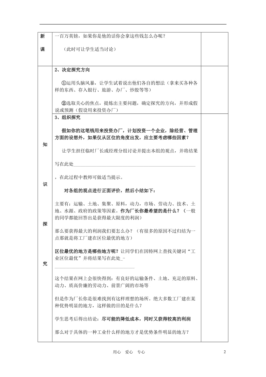 高中地理《工业区位》教案6 中图版必修2.doc_第2页