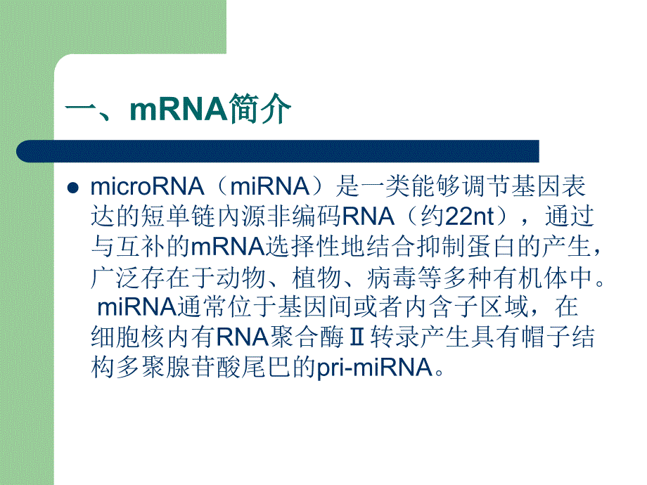 miRNA 靶基因识别和功能调节培训讲学_第2页