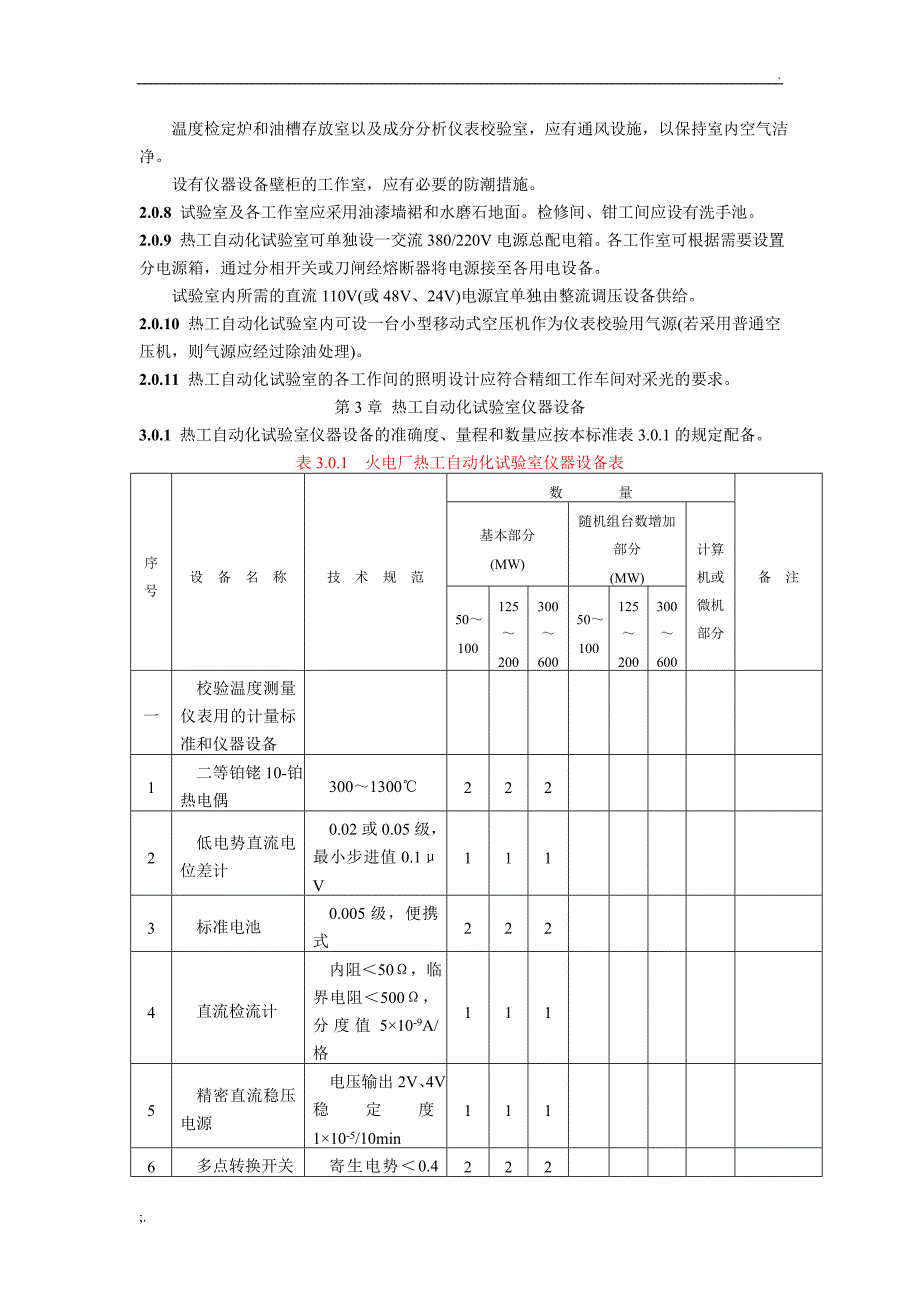 DL 5004-91 火力发电厂热工自动化试验室设计标准_第3页