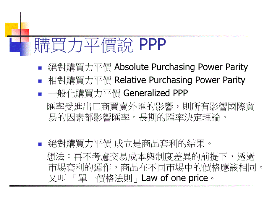 购买力平价说PPP电子教案_第1页