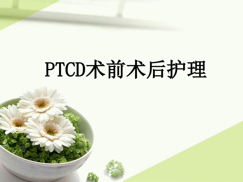 PTCD术前术后护理教学内容_第1页