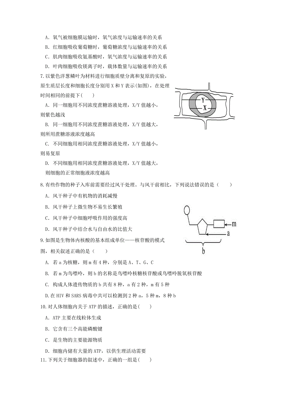 山西省晋中市平遥县第二中学2019-2020学年高一生物12月月考试题[含答案].pdf_第2页