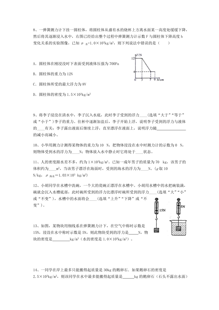 浮力经典练习题 较难.doc_第3页